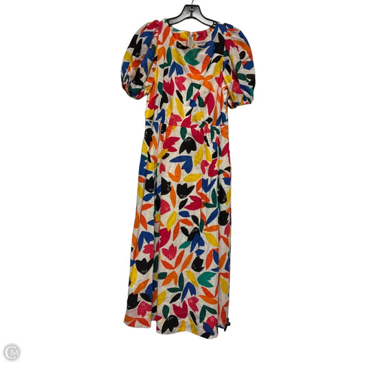 Dress Casual Midi By Calvin Klein In Multi-colored, Size: S