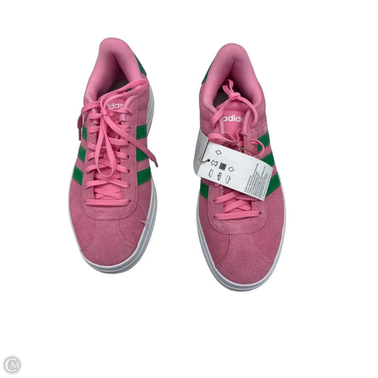 Shoes Sneakers By Adidas In Green & Pink, Size: 8.5