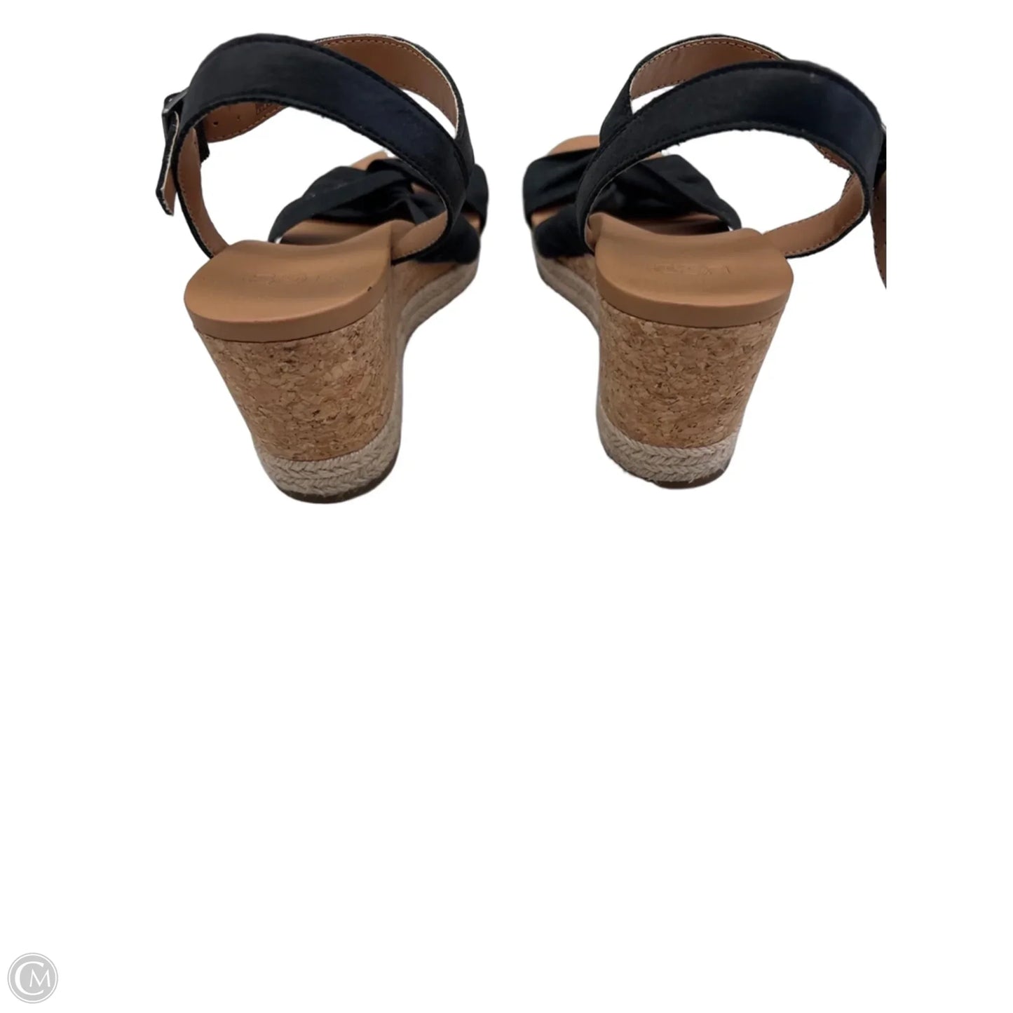Sandals Designer By Ugg In Black & Brown, Size: 8