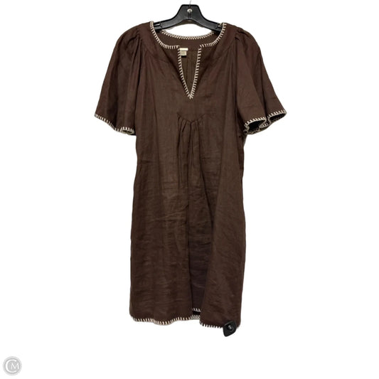 Dress Casual Short By Magaschoni In Brown, Size: M