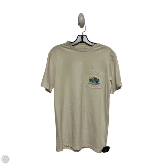 Top Short Sleeve Basic By Vineyard Vines In Tan, Size: Xs