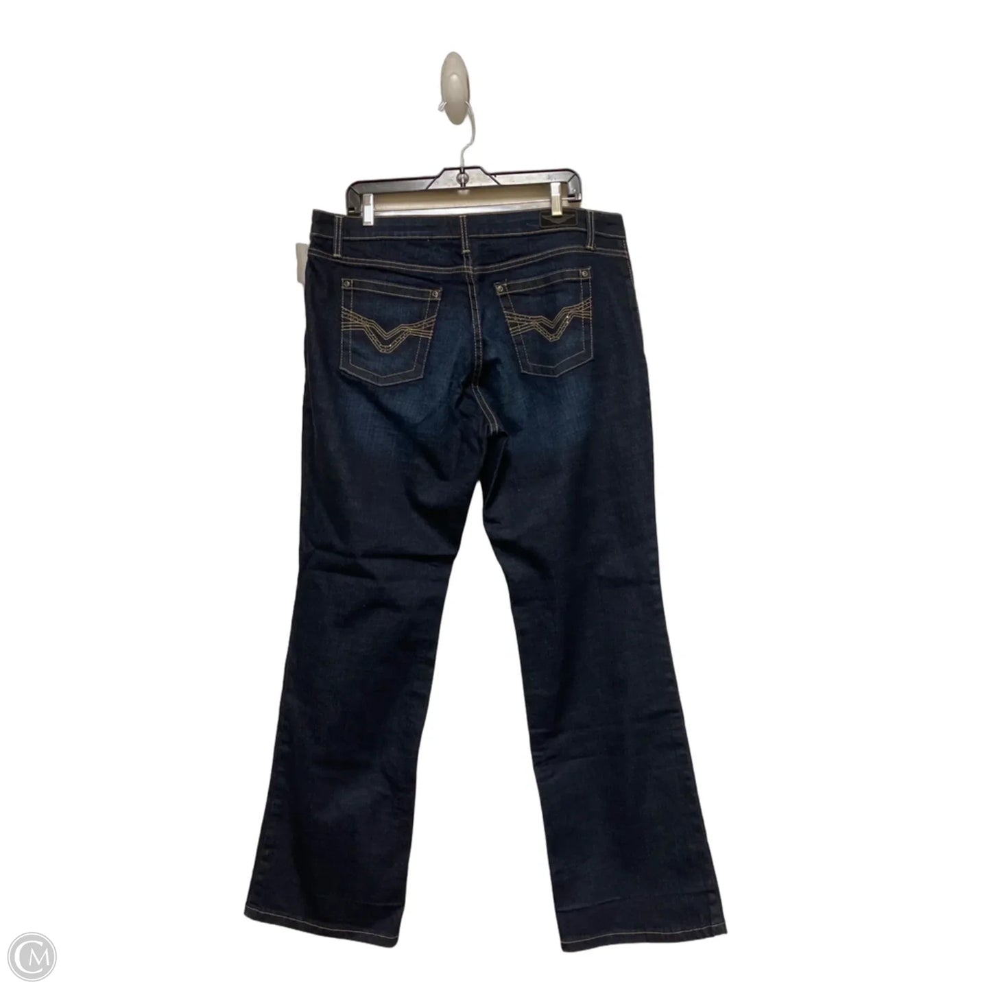 Jeans Wide Leg By Harley Davidson In Blue Denim, Size: 16