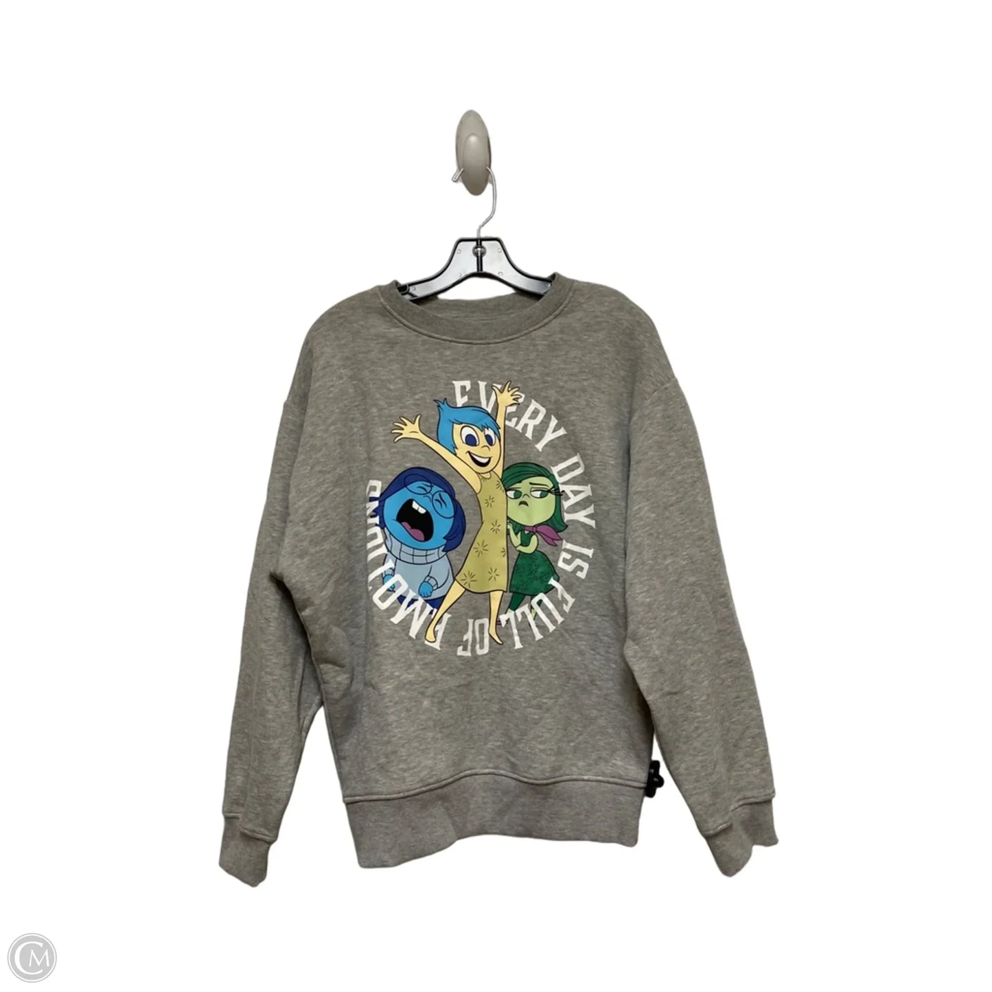 Sweatshirt Crewneck By Primark In Grey, Size: S