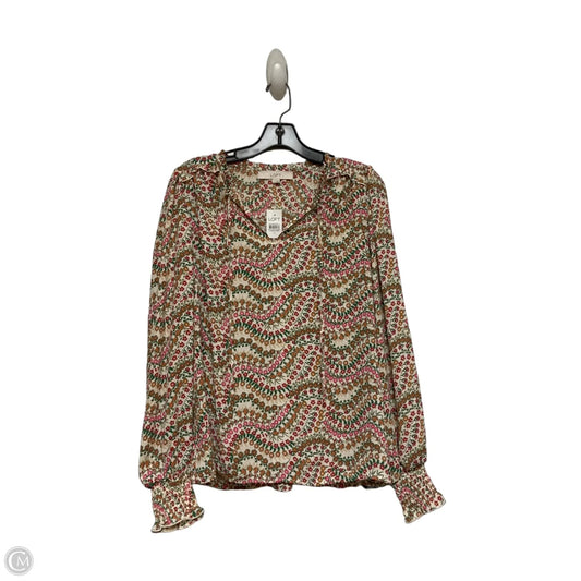 Top Long Sleeve By Loft In Floral Print, Size: S