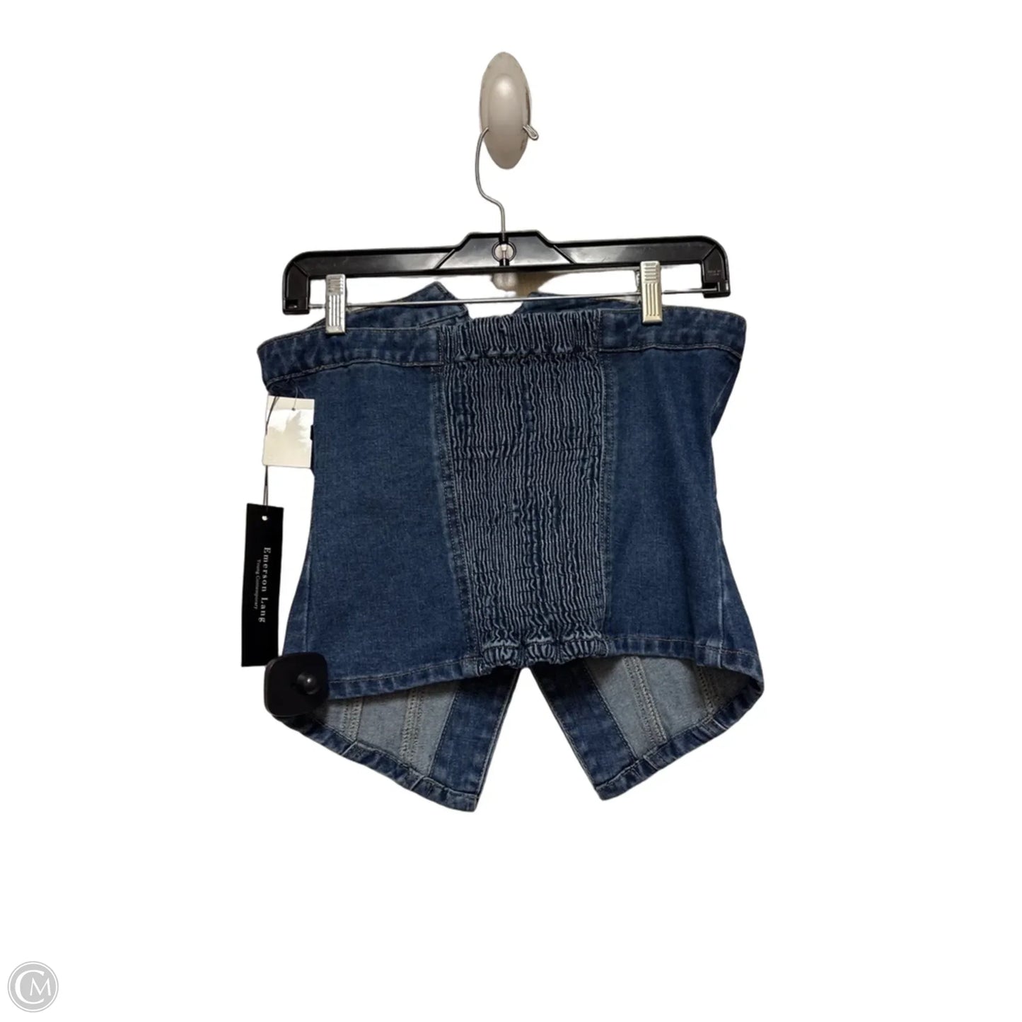 Top Sleeveless By Clothes Mentor In Blue Denim, Size: S