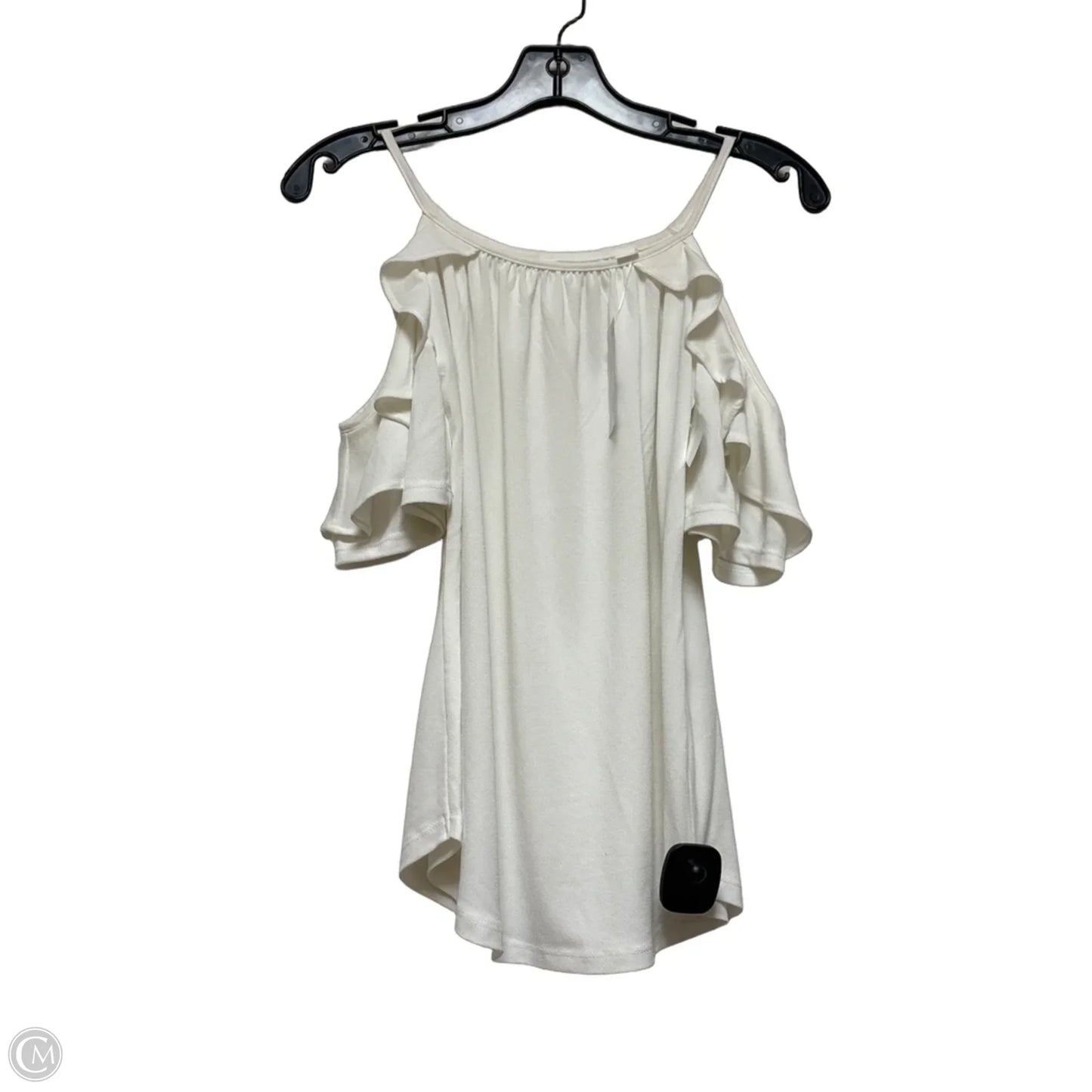 Top Short Sleeve By New York And Co In White, Size: Xs