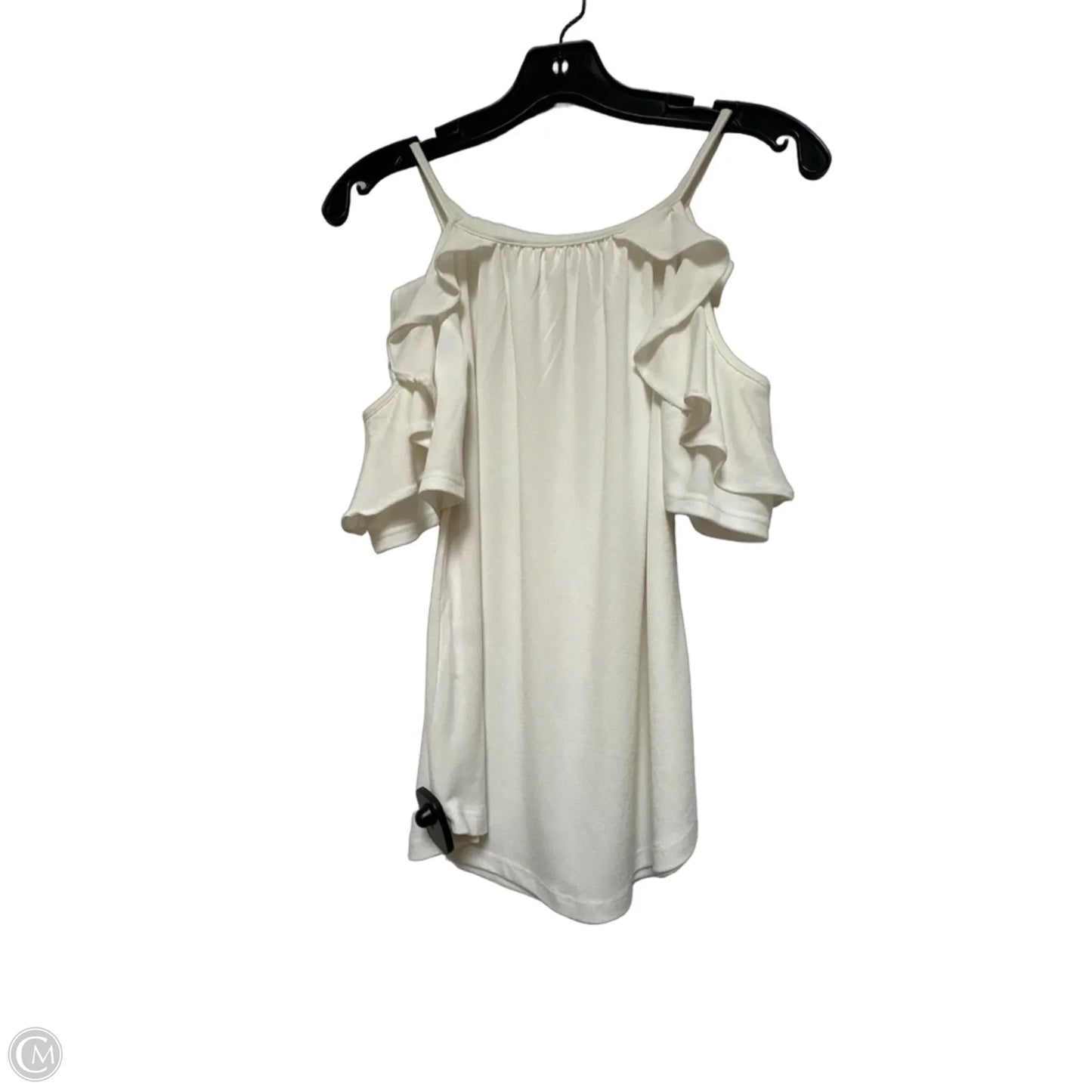 Top Short Sleeve By New York And Co In White, Size: Xs
