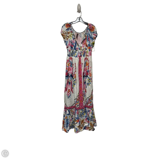 Dress Casual Maxi By Clothes Mentor In Blue & Pink, Size: L