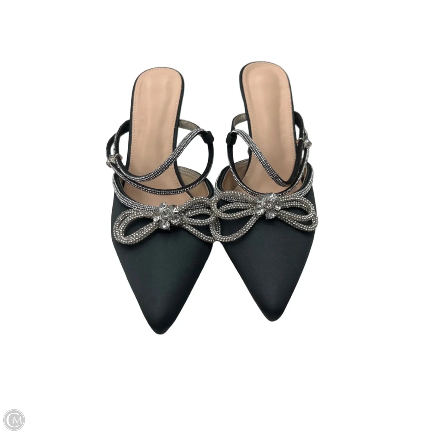 Shoes Heels Kitten By Clothes Mentor In Black & Tan, Size: 9.5
