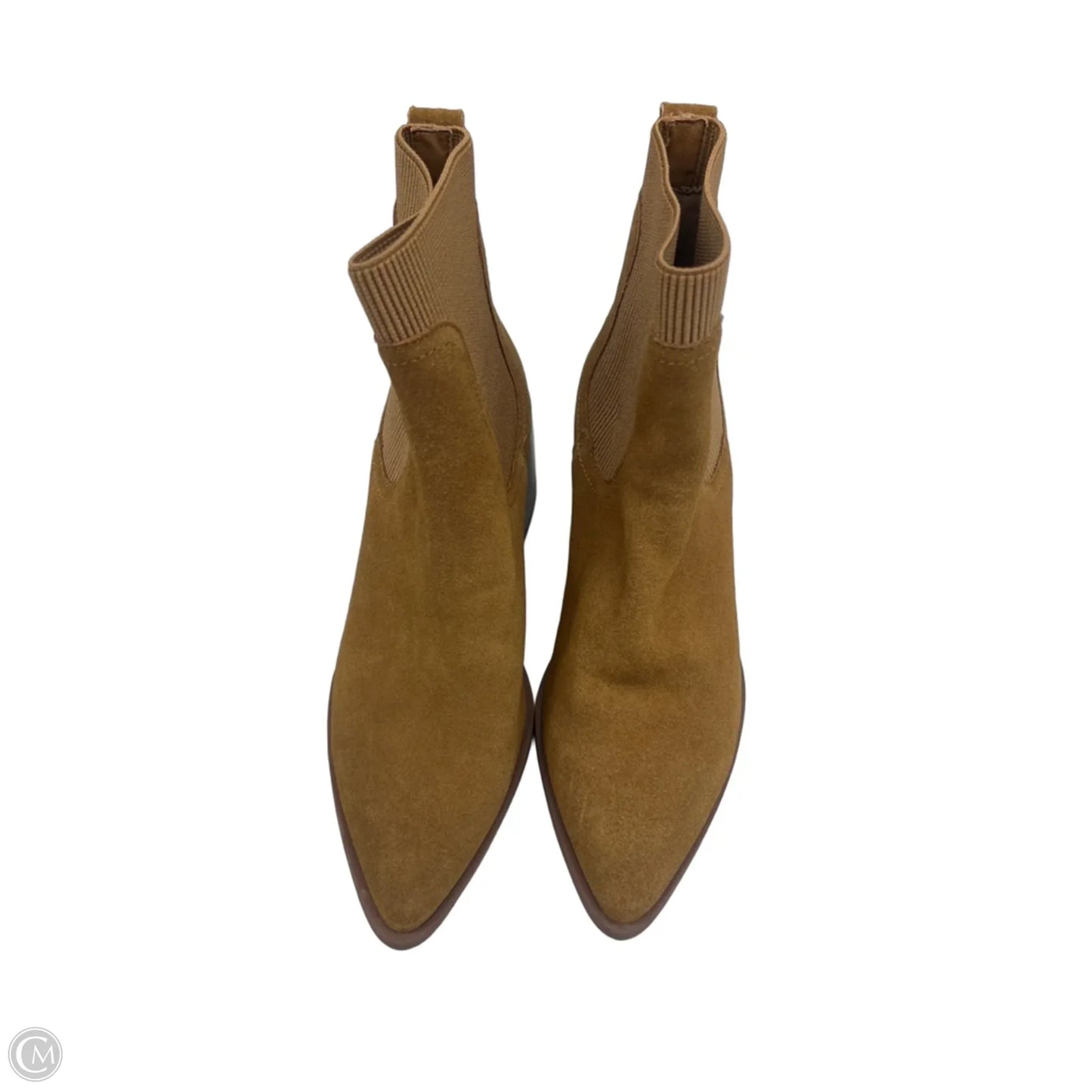Boots Ankle Heels By Chelsea And Violet In Brown, Size: 6.5