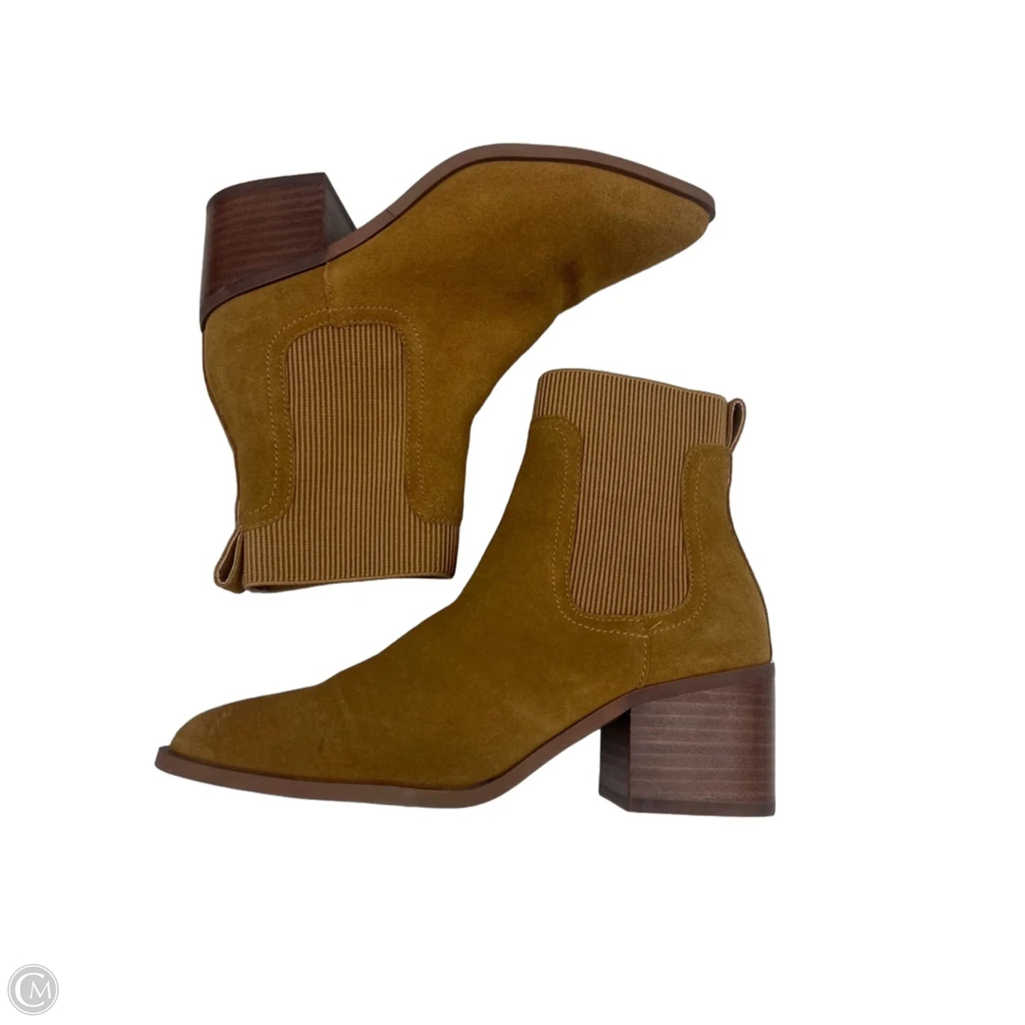 Boots Ankle Heels By Chelsea And Violet In Brown, Size: 6.5