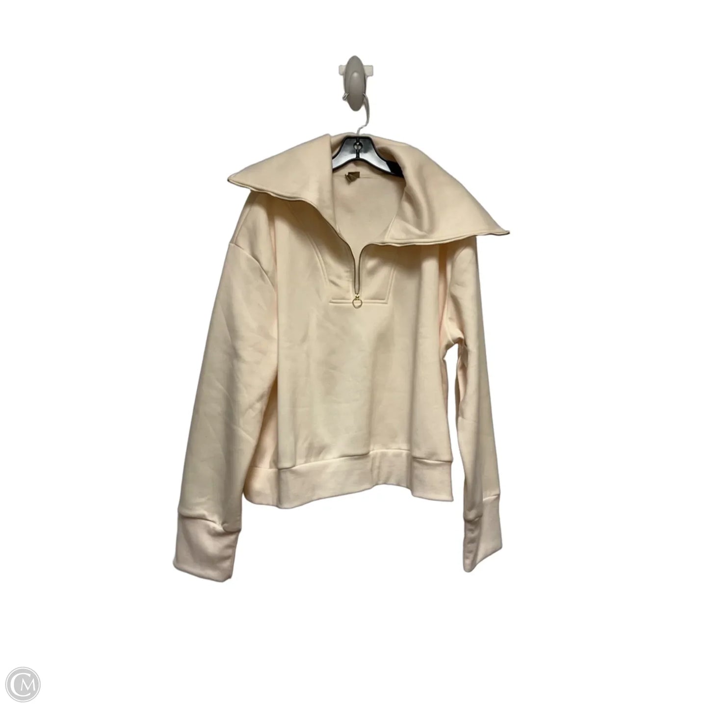 Sweatshirt Collar By Clothes Mentor In Beige, Size: Xl