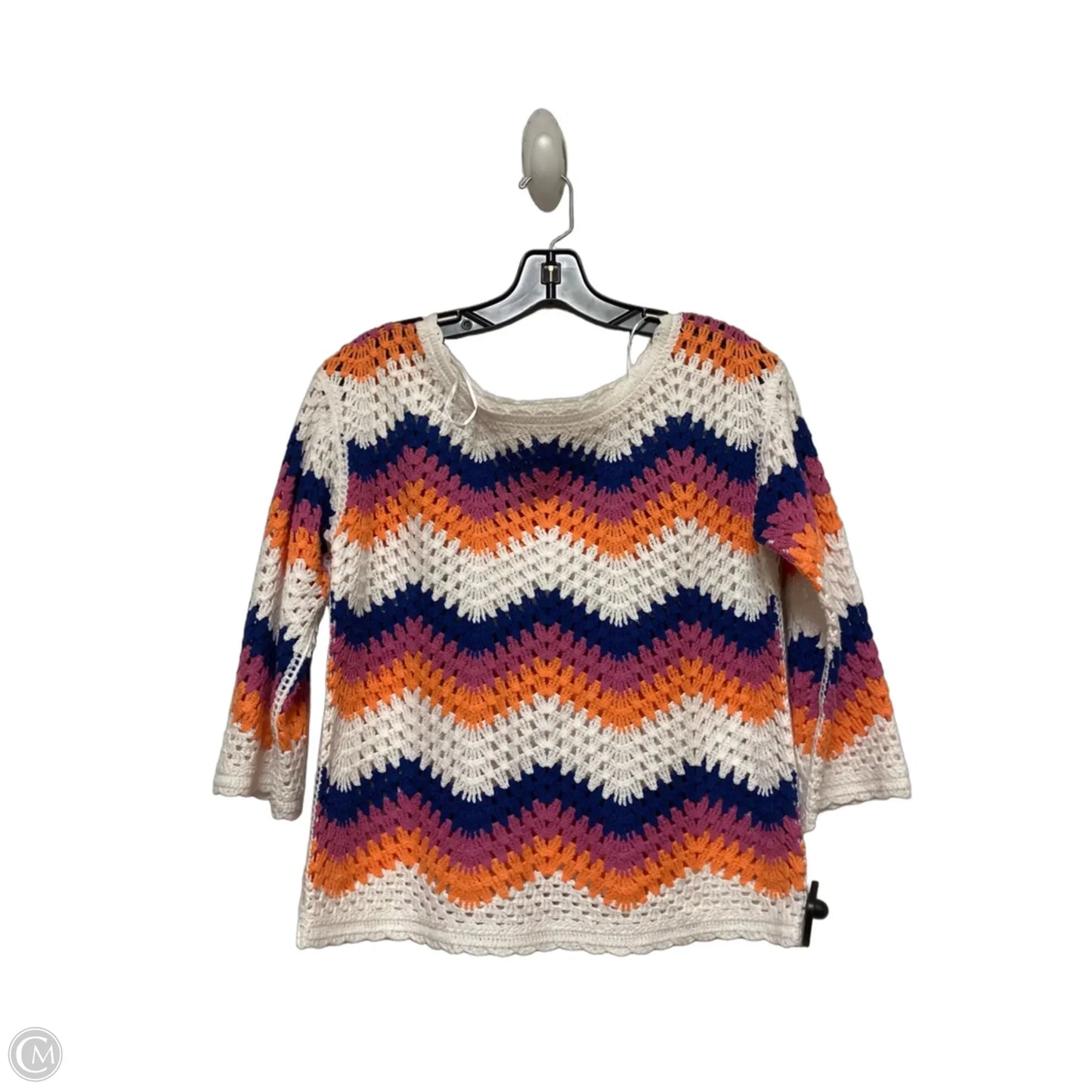 Top Short Sleeve By Philosophy In Chevron Pattern, Size: S
