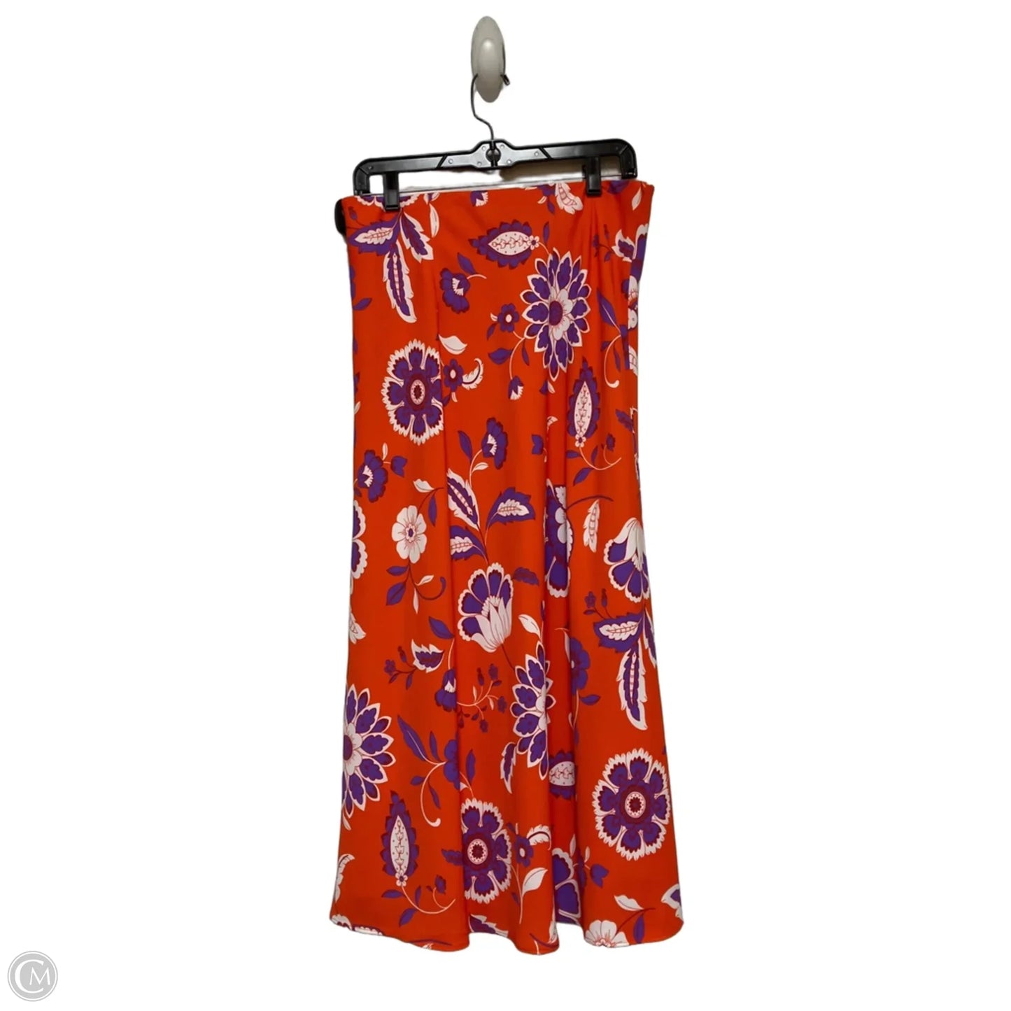 Skirt Maxi By Ann Taylor In Orange & Purple, Size: 8