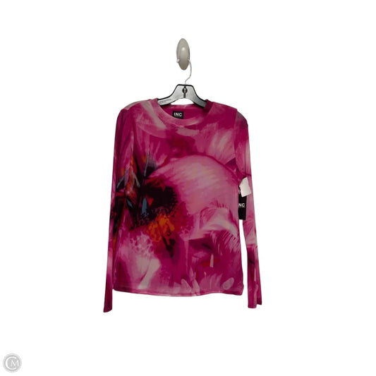 Top Long Sleeve By Inc In Pink, Size: S