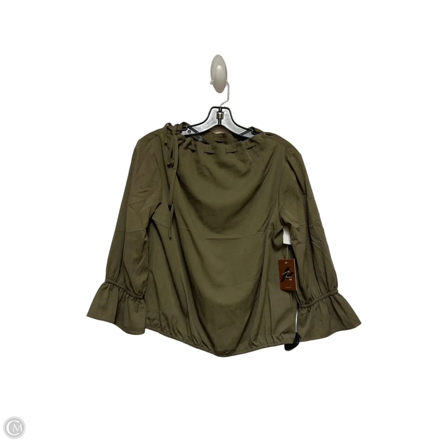 Top Long Sleeve By Clothes Mentor In Green, Size: L