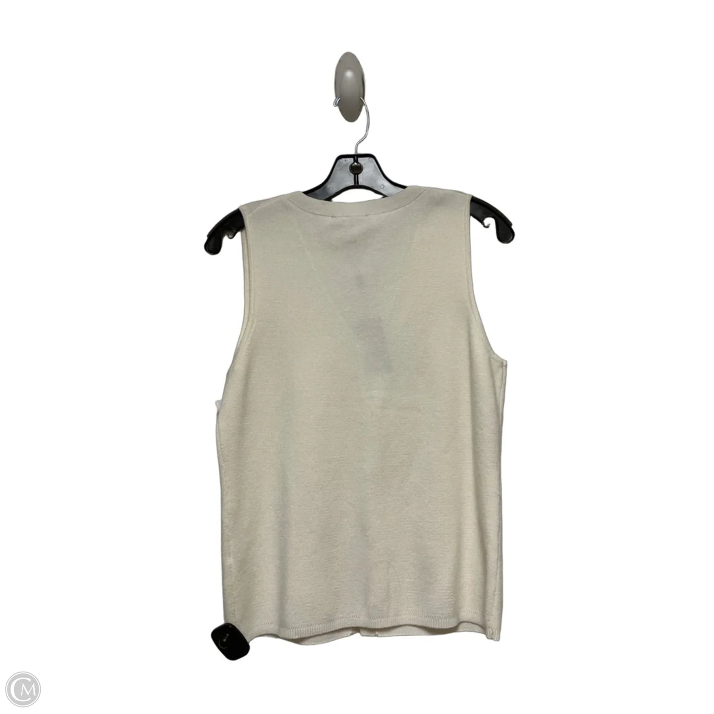 Top Sleeveless By Cable And Gauge In Cream, Size: S