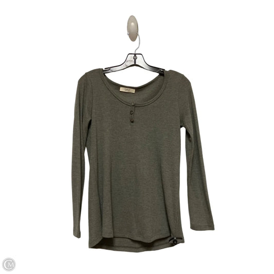 Top Long Sleeve Basic By Clothes Mentor In Grey, Size: S
