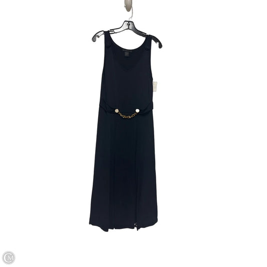Dress Casual Midi By Grace In Navy, Size: L