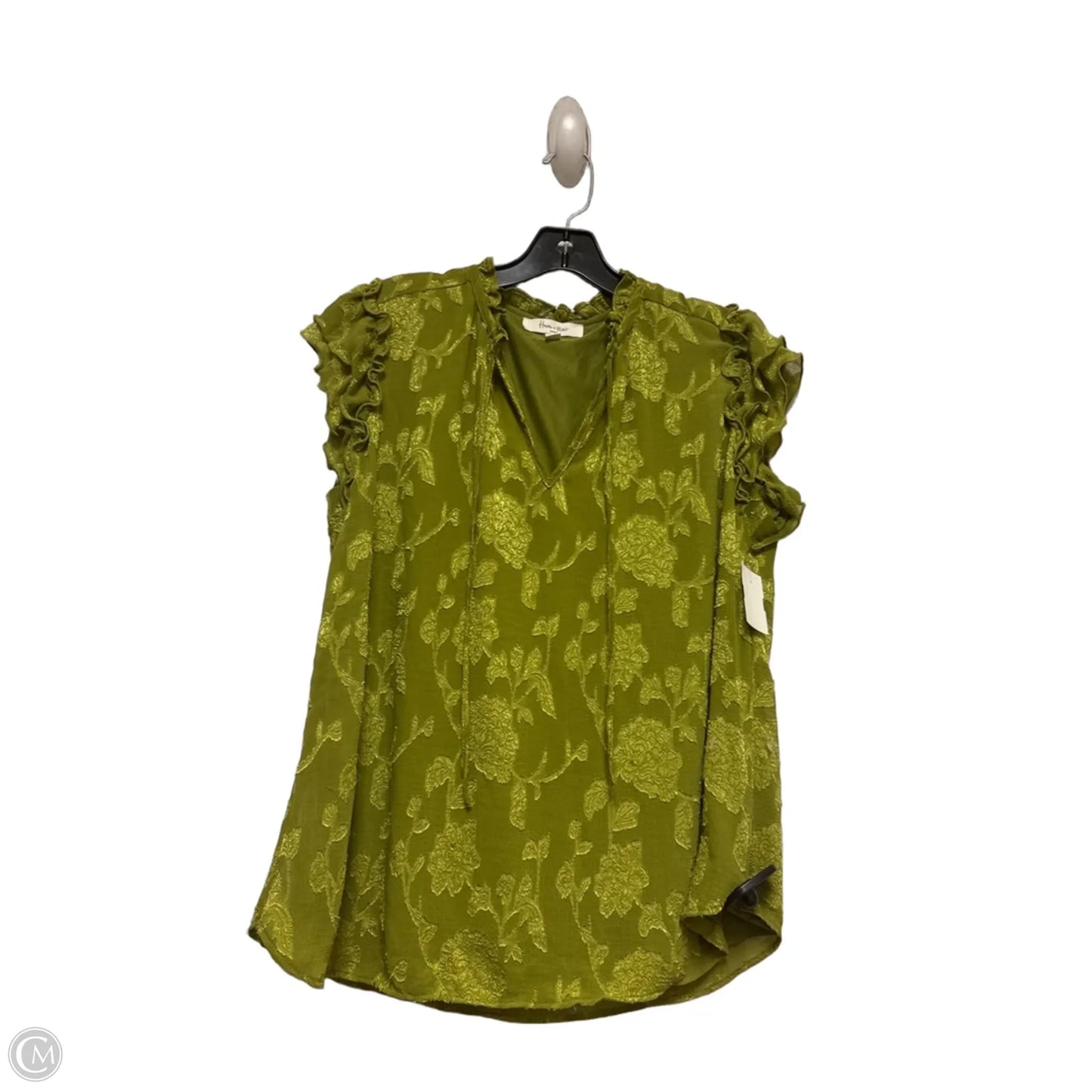 Top Sleeveless By Clothes Mentor In Green, Size: L