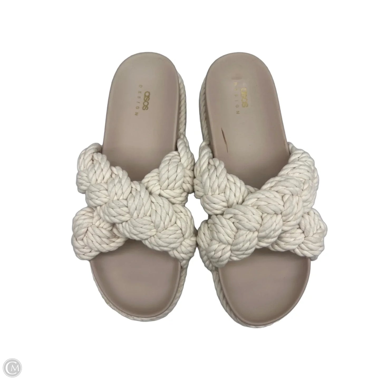 Sandals Flats By Asos In Beige, Size: 9