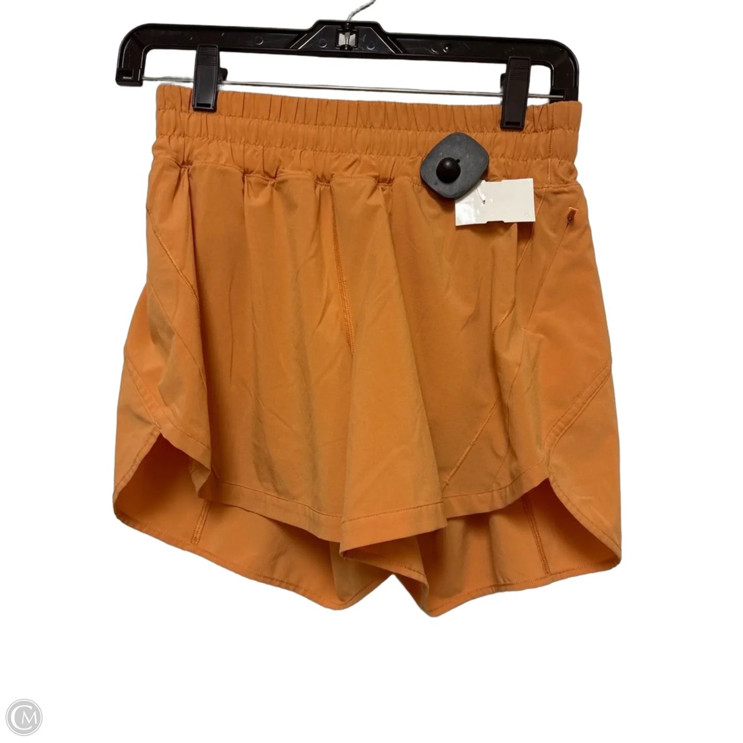 Athletic Shorts By Lululemon In Orange, Size: 6