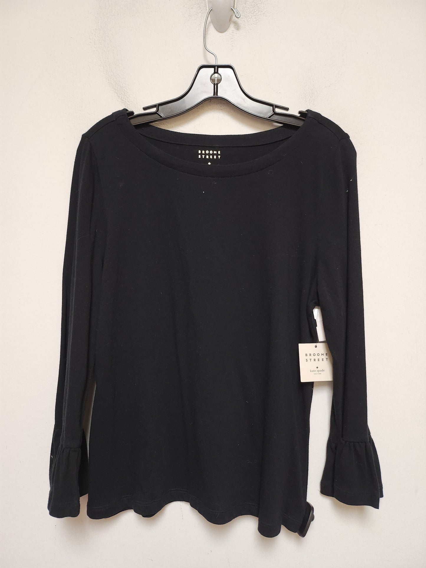 Top Long Sleeve By Kate Spade In Black, Size: L