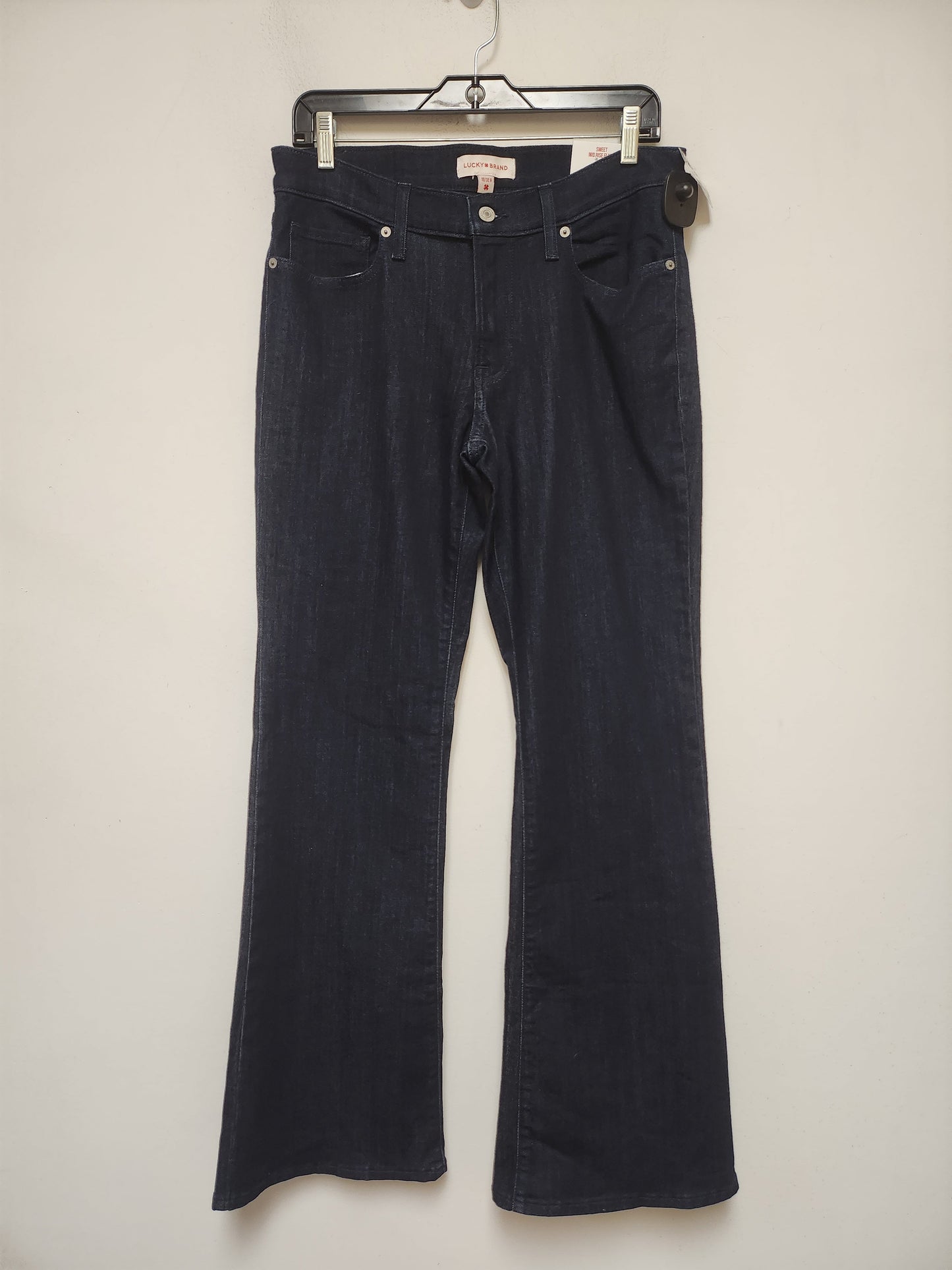 Jeans Flared By Lucky Brand In Blue Denim, Size: 10