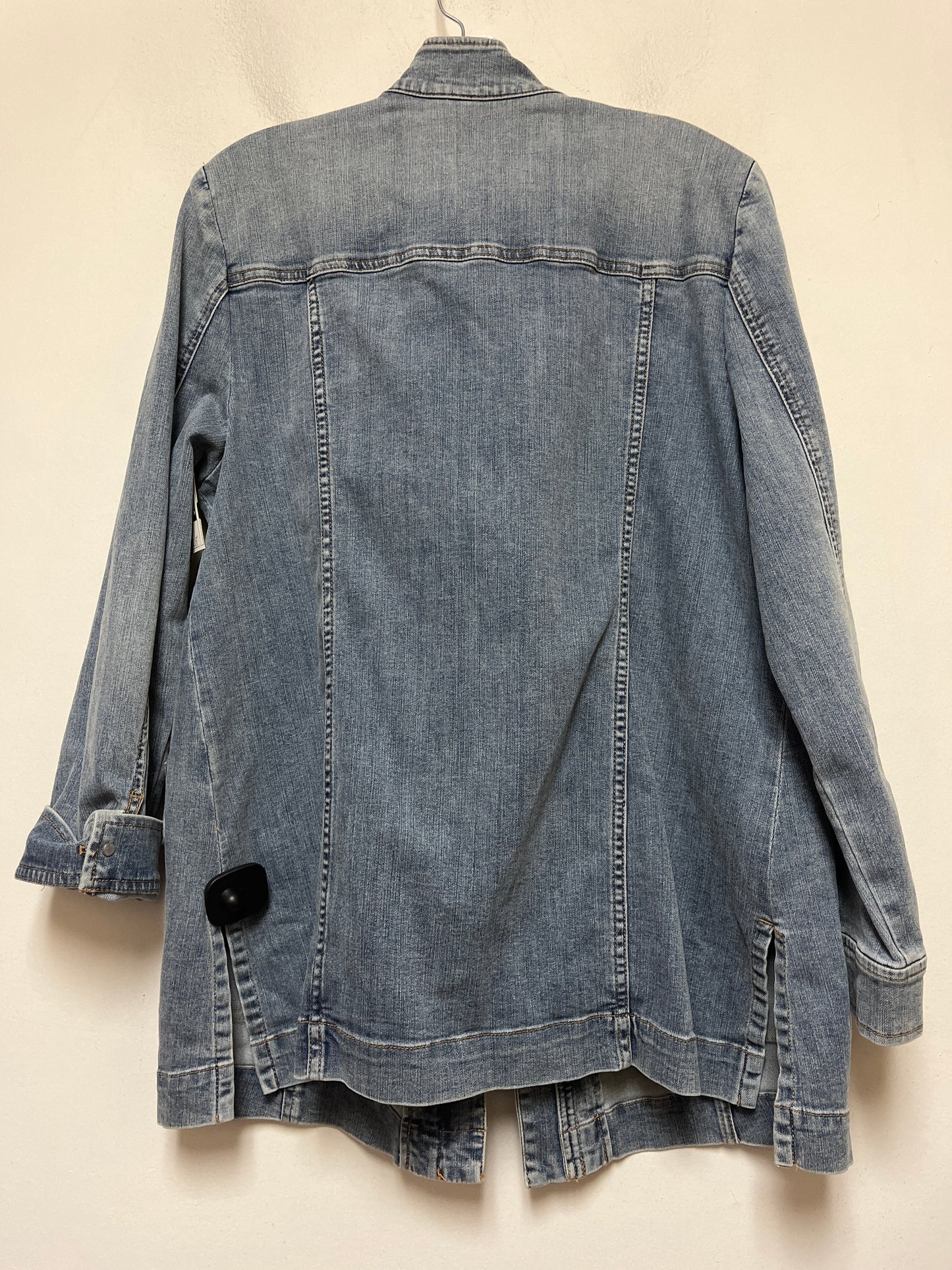 Jacket Denim By Chicos In Blue Denim, Size: L