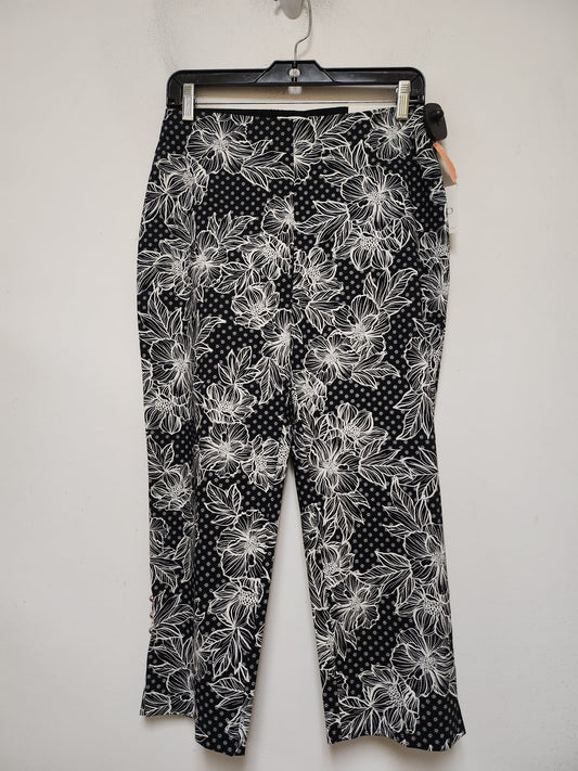 Pants Cropped By Cato In Black & White, Size: 6