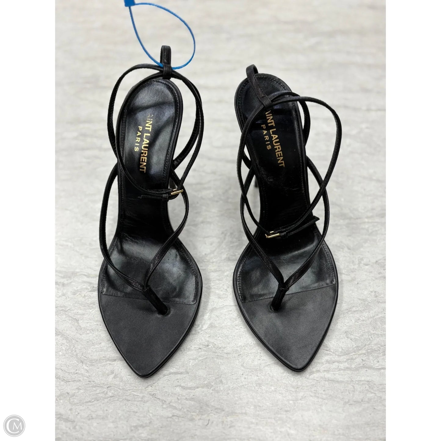 Shoes Luxury Designer By Yves Saint Laurent In Black, Size: 8.5