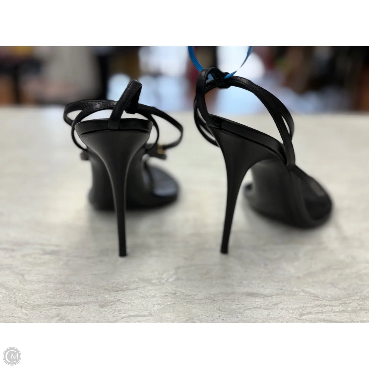 Shoes Luxury Designer By Yves Saint Laurent In Black, Size: 8.5