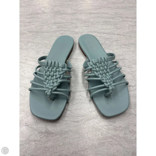 Sandals Flats By Vince In Blue, Size: 9