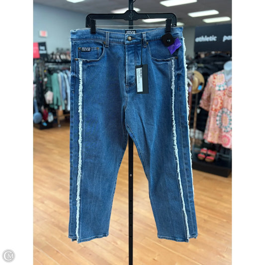 Jeans Luxury Designer By Versace In Blue Denim, Size: 12