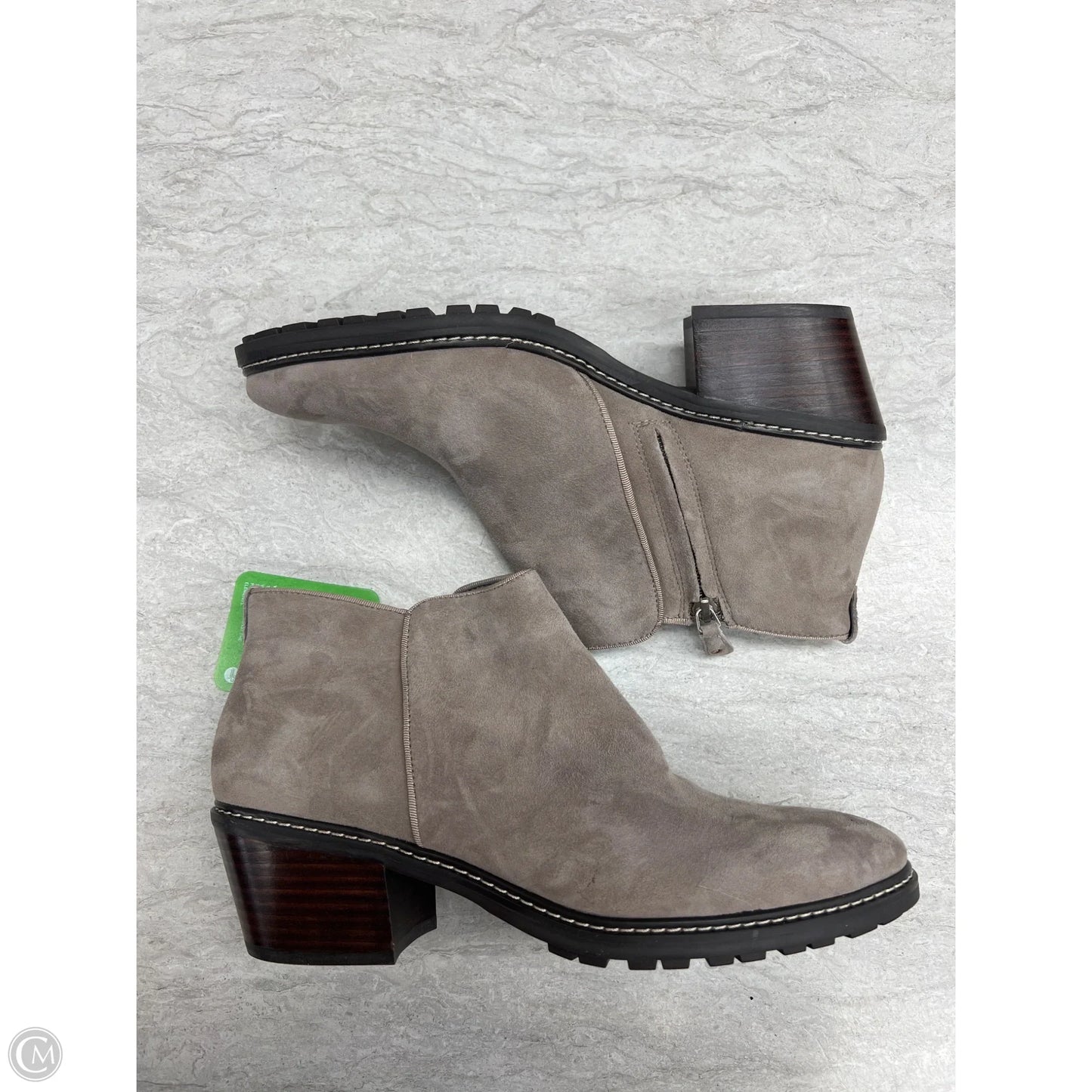 Boots Ankle Flats By Sam Edelman In Grey, Size: 10