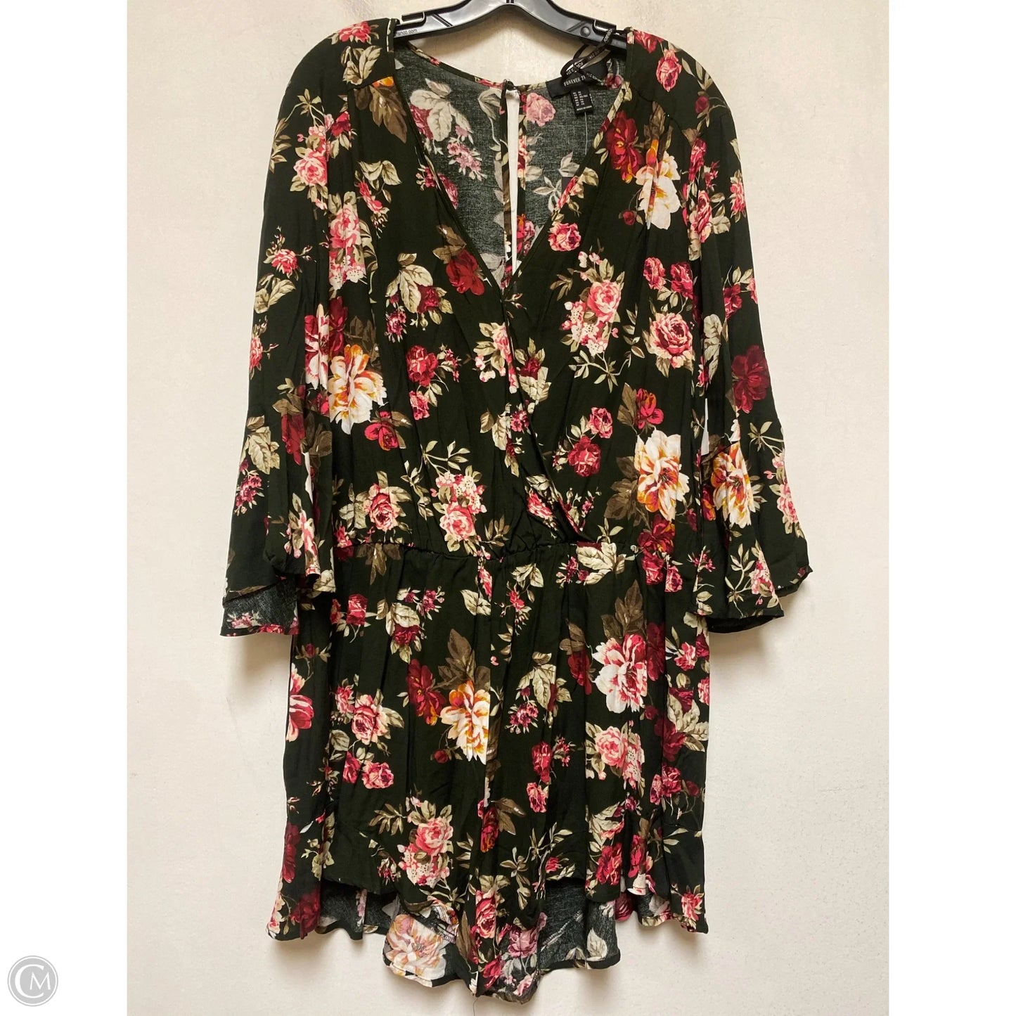 Romper By Forever 21 In Floral Print, Size: 3x