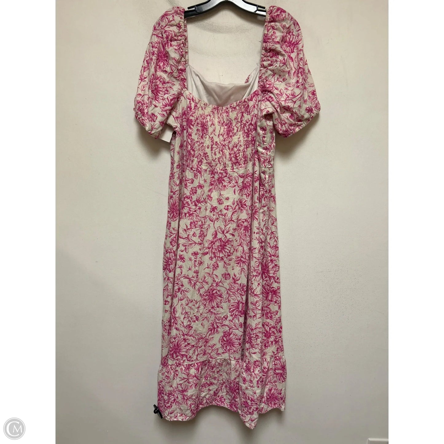 Dress Casual Midi By London Times In Floral Print, Size: 2x