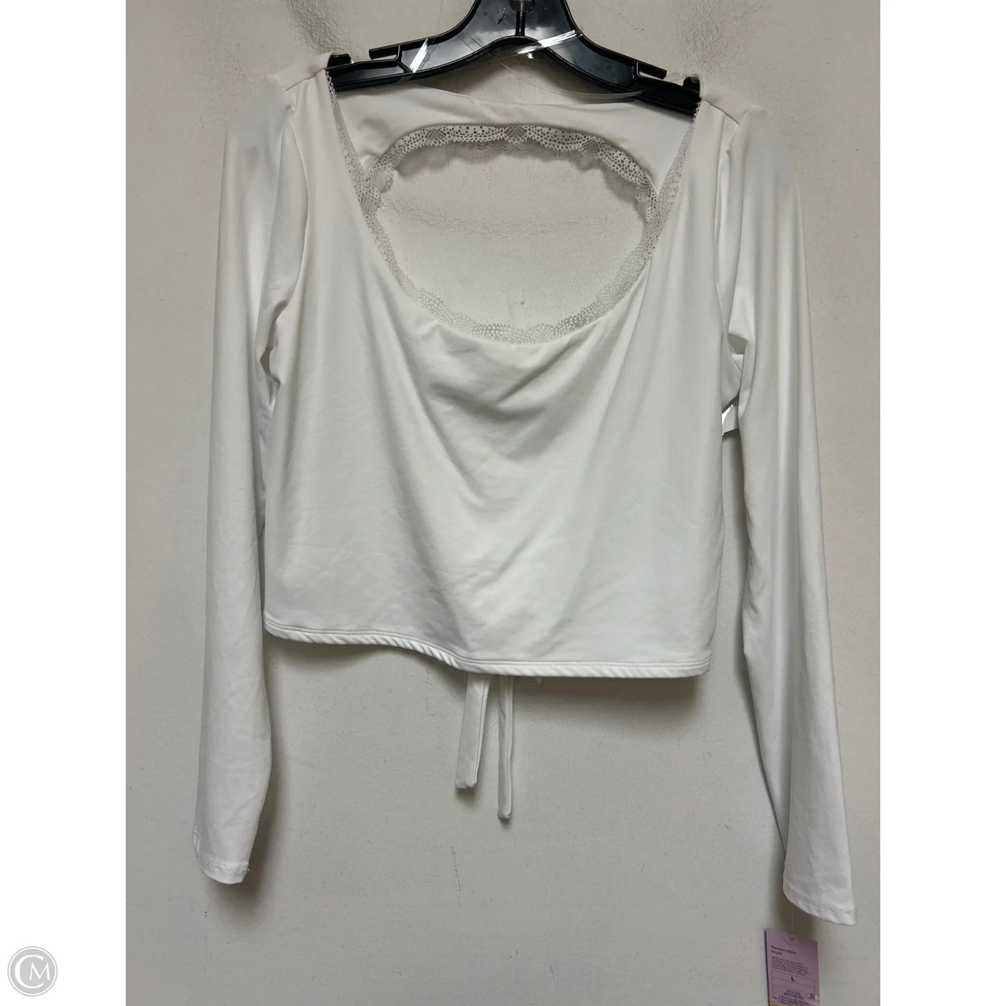 Top Long Sleeve By Wild Fable In White, Size: L