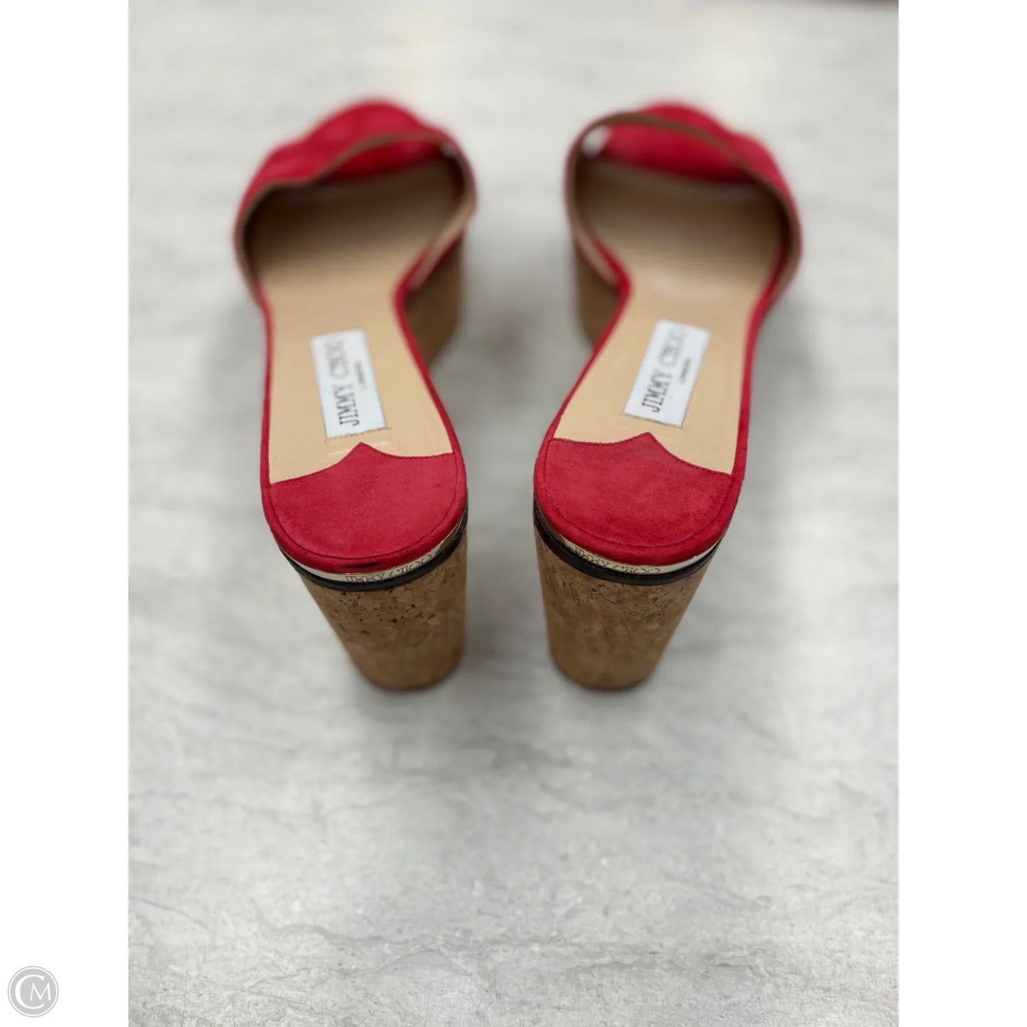 Shoes Luxury Designer By Jimmy Choo In Red, Size: 12