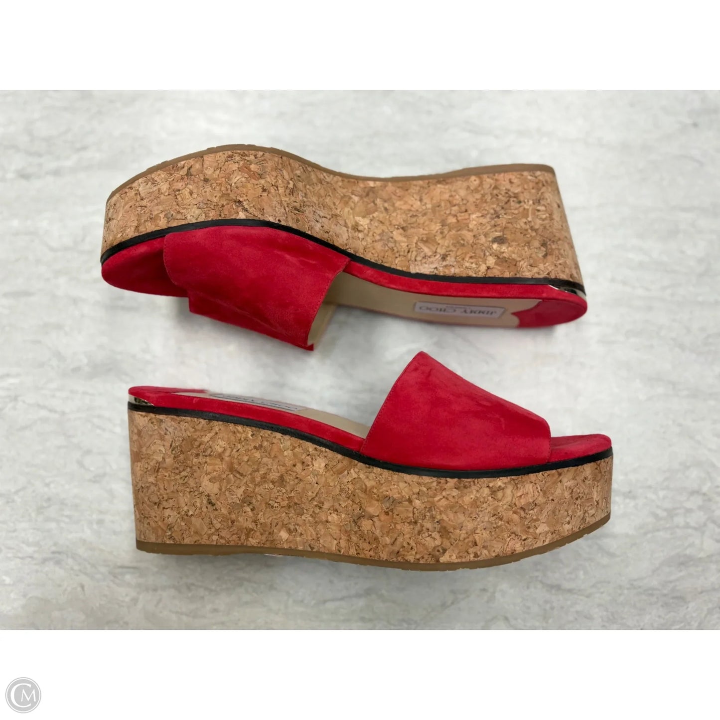 Shoes Luxury Designer By Jimmy Choo In Red, Size: 12