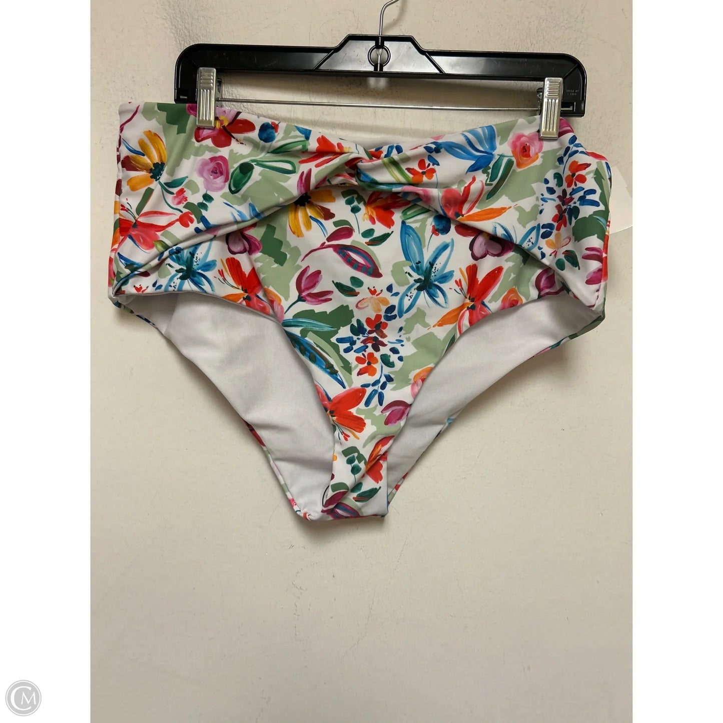 Swimsuit 2pc By Clothes Mentor In Floral Print, Size: 1x