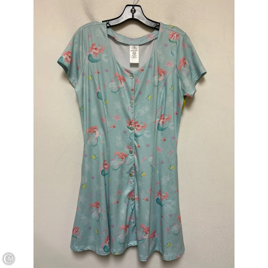 Dress Casual Short By Disney Store In Aqua, Size: M
