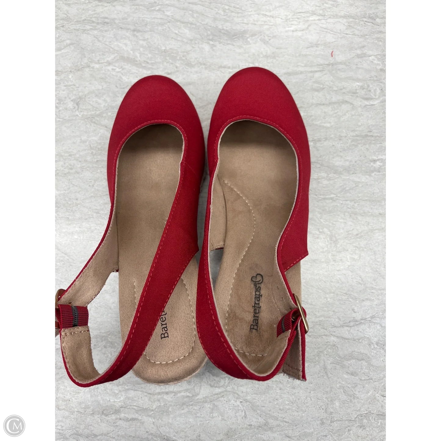 Shoes Heels Wedge By Bare Traps In Red, Size: 11