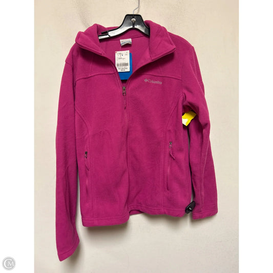 Jacket Fleece By Columbia In Pink, Size: L
