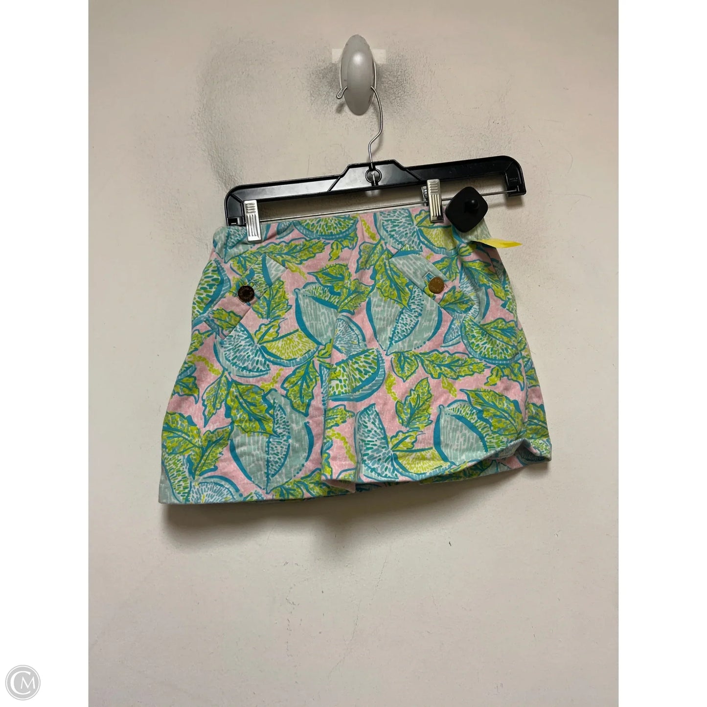 Skort Designer By Lilly Pulitzer In Blue & Green, Size: Xxs