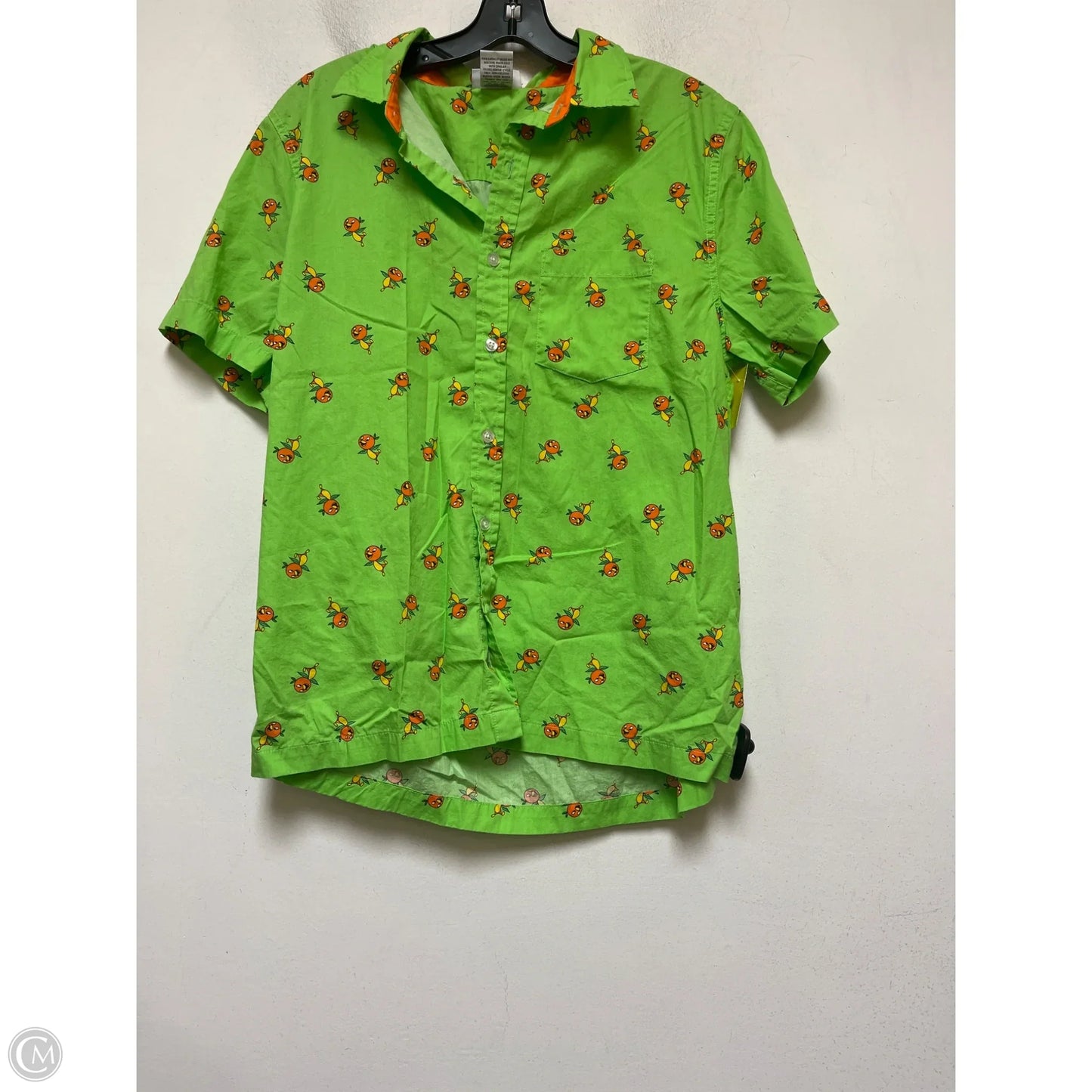 Top Short Sleeve By Disney Store In Green & Orange, Size: M