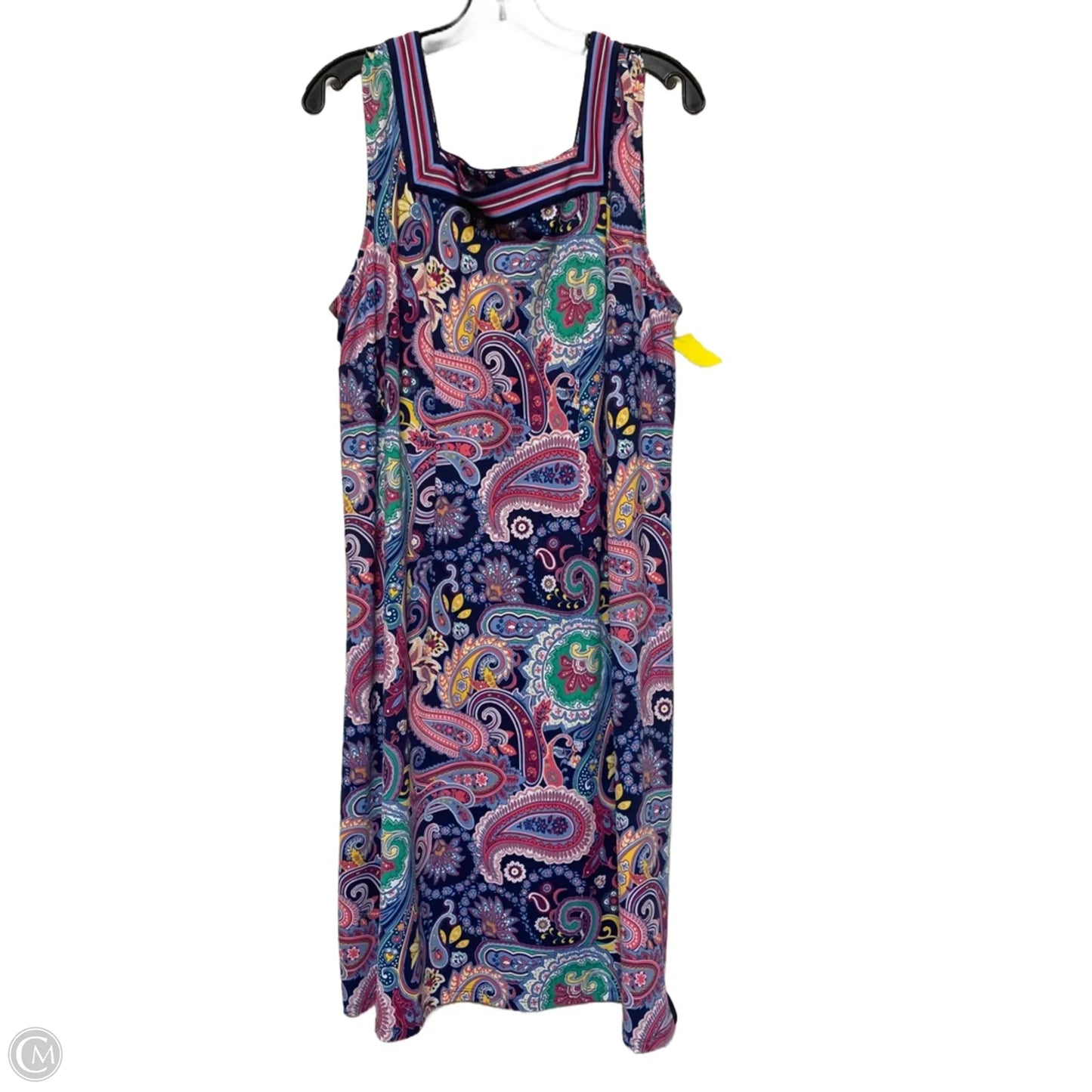 Dress Casual Midi By Talbots In Paisley Print, Size: 1x