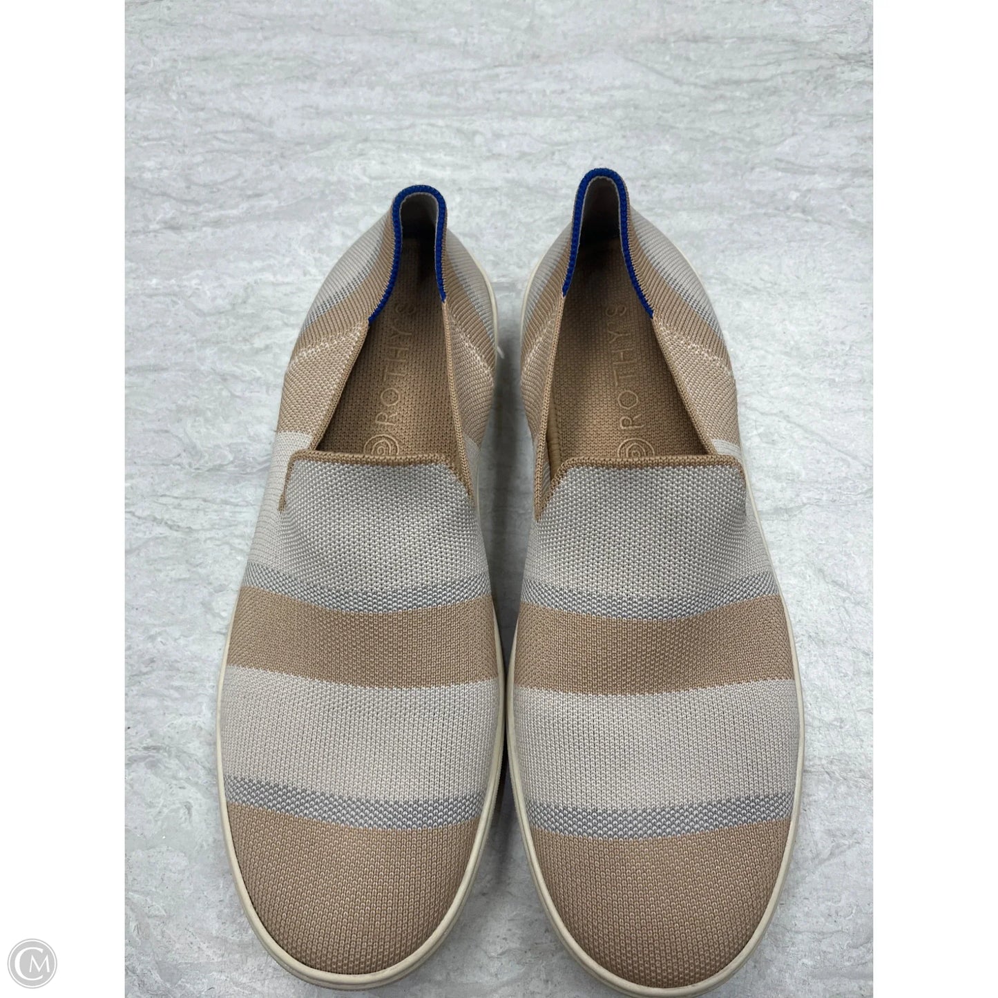 Shoes Flats By Rothys In Blue & Tan, Size: 11
