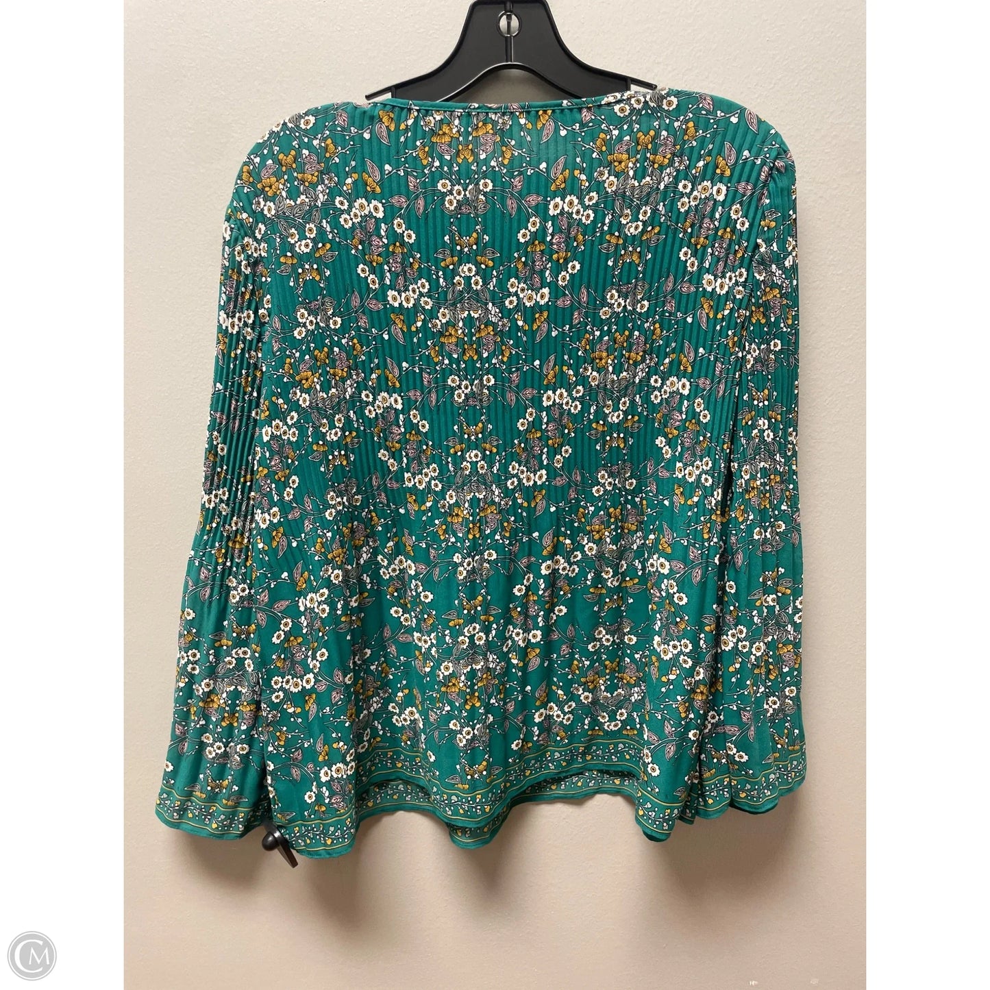 Top Long Sleeve By Max Studio In Green, Size: S