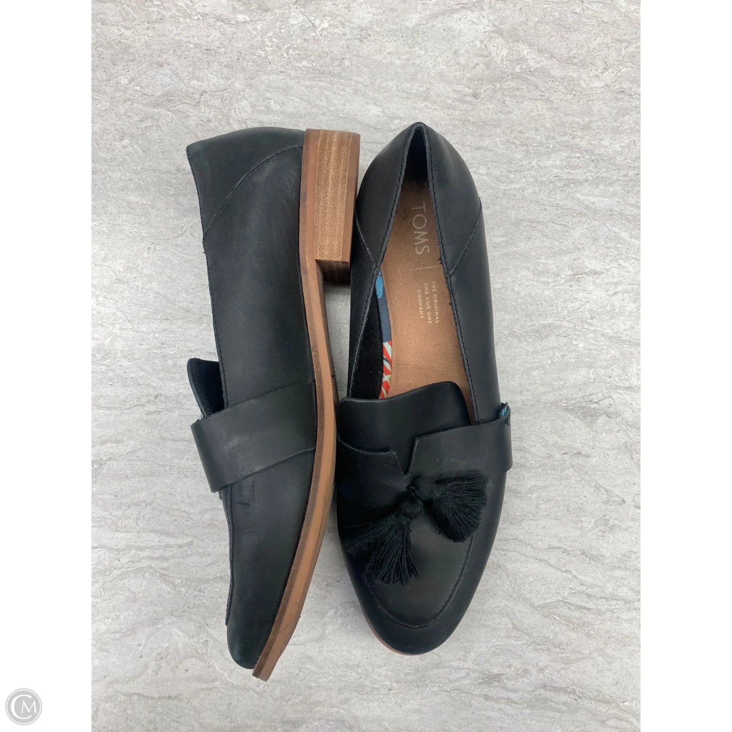 Shoes Flats By Toms In Black, Size: 9.5